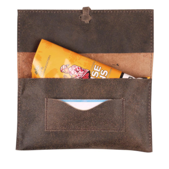 Drehertasche "Leder used look braun"